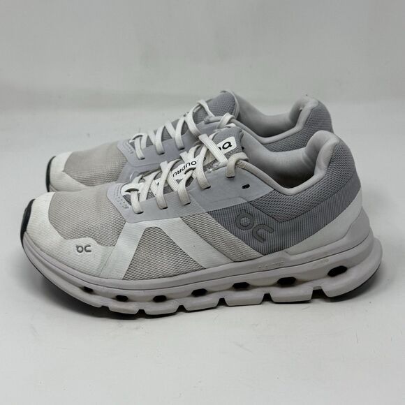 On Cloud Cloudrunner Running Shoes Womens 6.5 White Mesh Lightweight Sneakers - Picture 2 of 16
